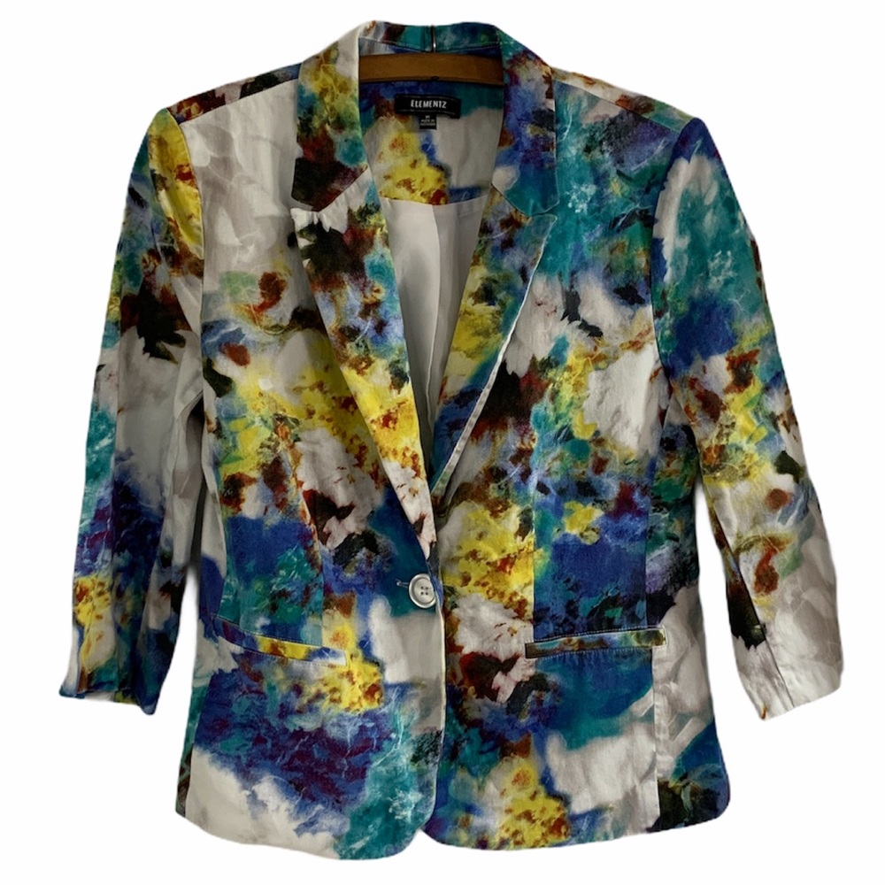 Elementz Multicolored Women's Blazer Size Medium